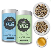Detox Green Tea Combo Pack 2x50g Green Tea For Skin Glow - £12.13 GBP