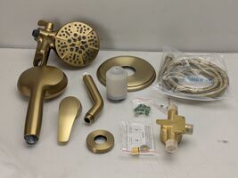 FOR PARTS -Lot of Parts- FLG 2-in-1 7-Spray Shower Faucet Dual Head Brus... - $87.12