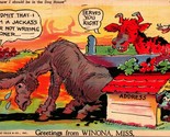 Fumetto Jackass Per Non Scrittura Greetings Winona Mississippi Ms Lino C... - $10.20