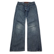 Levi Strauss Co Jeans Boys 16 Blue 514 Denim Mid Rise Slim Straight Leg Pants - $25.72
