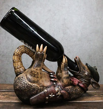 Coiled Tipsy Drunk Armored Cowboy Sheriff Armadillo Booze Guzzler Wine H... - $45.99