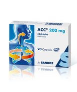 ACC, 200 mg, 20 cps, Sandoz, fluidize the viscous mucus for respiratory ... - £14.23 GBP