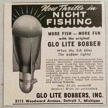 1949 Print Ad Glo-Lite Fishing Bobbers Detroit,MI - £6.29 GBP