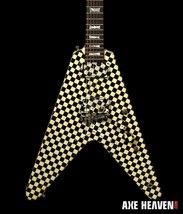 RICK NIELSEN- Yellow Checker Flying V 1:4 Scale Replica Guitar ~Axe Heaven - £26.93 GBP
