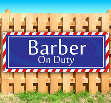 Barber On Duty Advertising Vinyl Banner Flag Sign Many Sizes Available Usa - £16.44 GBP+