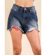 VERY J Raw Hem Pocketed Contrast Washed Denim Shorts - $74.98 CAD