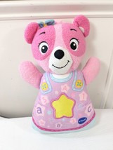 V-Tech Soothing Songs Bear cub pink Plush Baby Toy Musical Lovey vtech l... - $28.00
