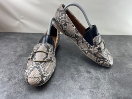 Baretraps Loafers Women Kelleye Shoes Brown 9 W Wide Slip on Snake Print... - $19.62