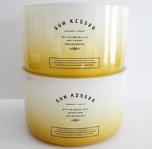 Candle Holder Jars Lot Of 2 New OB Seven Willows Wax Co Sun Kissed Craft... - $29.99