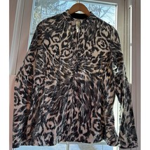 Vtg Neiman Marcus Exclusive Sequined abstract jacket iridescent black wh... - $21.38