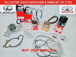 Toyota Lexus Full Oem 17 Pcs Timing &amp; Water Pump Kit 3.0 V6 1MZFE Not Chinese - £288.58 GBP