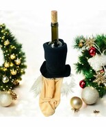 Plush Ebenezer Scrooge Head Decor / Bottle Bag Black White 18&quot; Carousel ... - $282.54 MXN