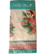 2 The Pioneer Woman Christmas Tree Plastic Table Covers 54x108 Red Gingh... - £14.11 GBP
