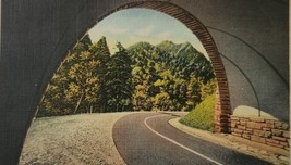 Smoky Mountains Loop Underpass Chimeny Tops Newfound Gap Highway Linen P... - $110.90 MXN