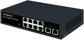 Seco-Larm NS-508UT-GAQ 8-Port Unmanaged PoE Switch, 328ft Transmission Distance - £95.12 GBP