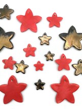 1Pc Handmade Ceramic Star Gift Tags All Occasion, Clay Christmas Tree Ornaments - £6.34 GBP+