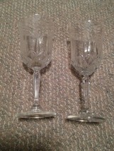 000 Set of 2 St. George 24% Lead Crystal Goblets USA Made - £10.38 GBP