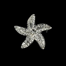 Starfish Crystal Brooch Slide-on Comb Bridal Hair Comb Bridal Hair Acces... - £14.05 GBP