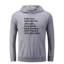 I&#39;m Proud Of Whatever I Did Slogan Hoodies Unisex Sweatshirt Graphic Hoody Tops - £20.53 GBP