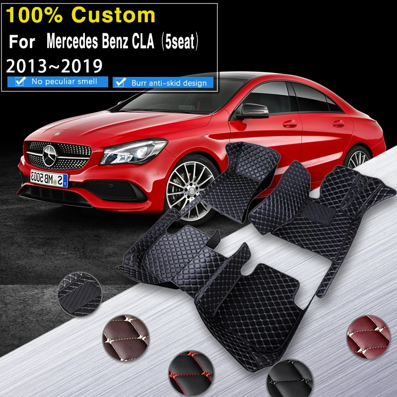 Car Floor Mats For Mercedes Benz CLA C117 2013~2019 Anti-dirt Pad Auto Carpets - £40.23 GBP+