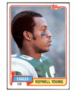 1981 Topps Roynell Young RC Philadelphia Eagles Football Card - Rookie Y... - $8.16 CAD
