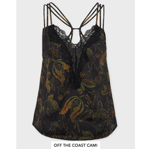 Intimately Free People Off The Coast Black Strappy Lace Cami Top | Women... - £25.73 GBP