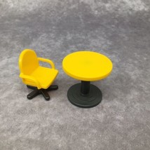Playmobil Yellow Chair &amp; Table- Office/Hospital/Kitchen - $5.87