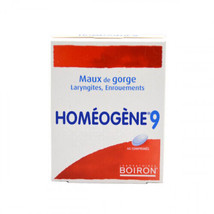 Boiron Homeogene 9 - Homeopathic Sore throat, Laryngitis, Dysphonia (hoa... - $23.90