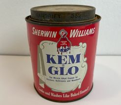 VINTAGE SHERWIN - WILLIAMS KEM GLO ENAMEL CAN - $10.73