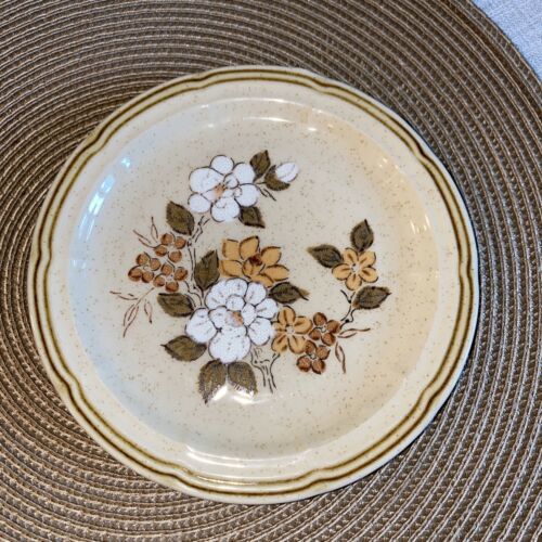 Primary image for Crown Manor Handpainted Stoneware Japan Autumn Blossom 1 pc Salad 6.75" Plates