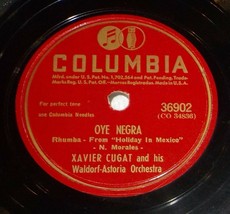 LATIN Xavier Cugat 78 Walter Winchell Rhumba / Oye Negra SH1A - $7.97