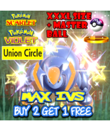 ✨ SHINY IRON BOULDER PERFECT IVS XXXL + MASTER BALL NEW POKEMON INDIGO D... - £2.71 GBP