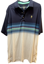 Greg Norman ML75 Play Dry XXL golf polo blue white multi color stripes 1... - £13.44 GBP