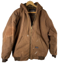 Barn Chore Work Coat Jacket Sz Large Mens Heavy Canvas Brown Street Wear... - £56.32 GBP