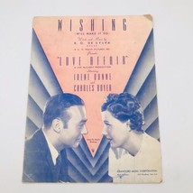 Vintage 1939 Wishing Will Make It So De Sylva Love Affair Sheet Music Rearranged - £7.46 GBP
