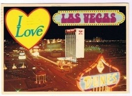 Las Vegas Nevada Postcard I Love Las Vegas Dunes - £2.31 GBP