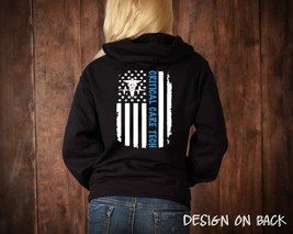 Critical Care Tech Distressed American Flag Full Zip Hoodie - $44.95