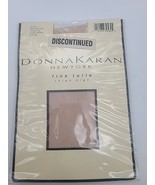 Vtg 1995 Donna Karan Hosiery Thigh High Blush Fine Tulle Medium Tall Mad... - $14.49