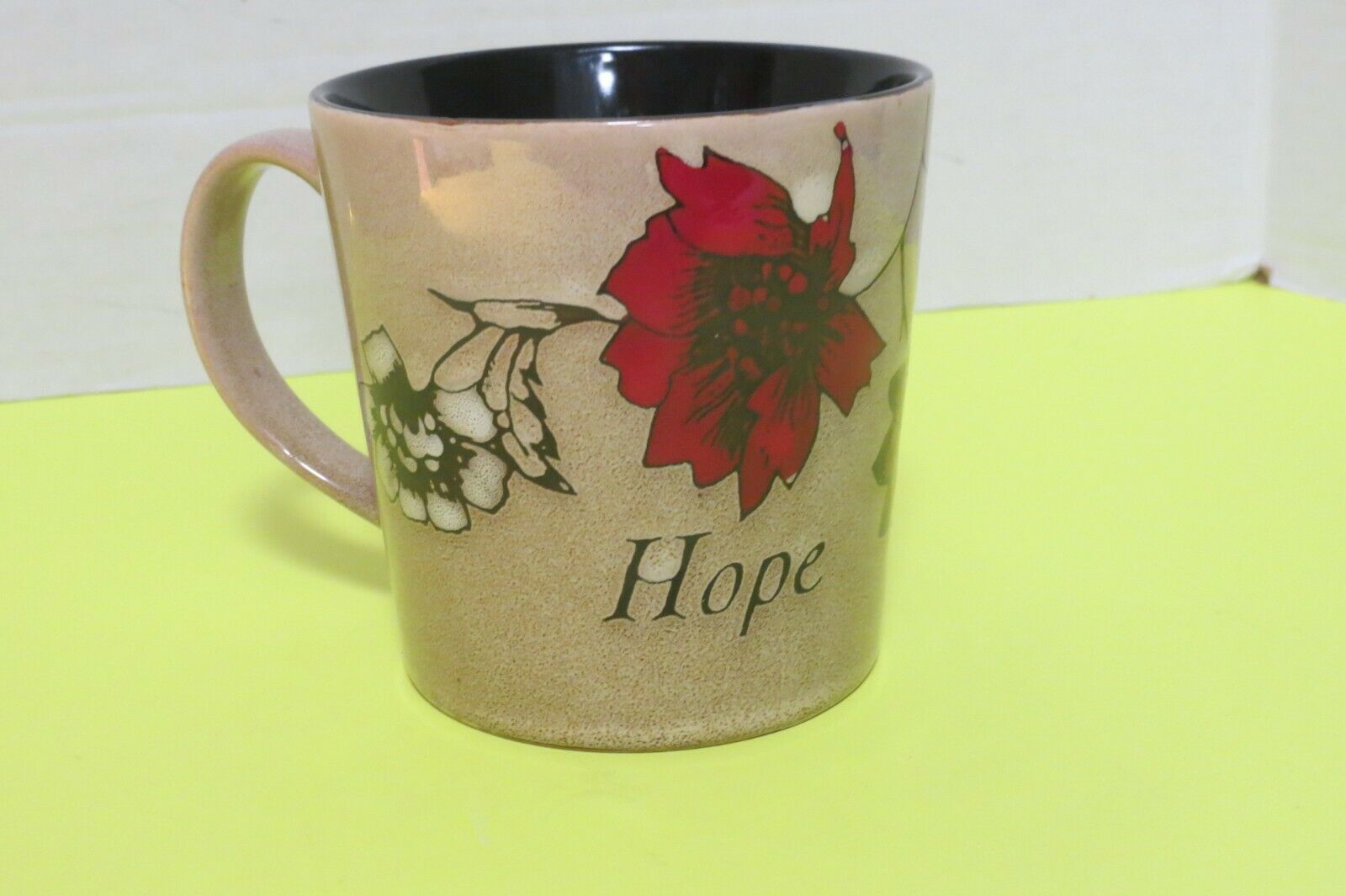 Pfaltzgraff Everyday Hope Inspirational 16 Oz Floral Ceramic Coffee Tea Mug - £14.70 GBP