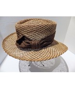 FIRETHORN Summer Rules Straw Hat Brown Band and Bow One Size - £17.82 GBP