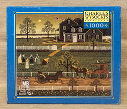Charles Wysocki puzzle The Boccie Ladies of Martha&#39;s Vineyard 1000 pc MB 2005 - £30.54 GBP