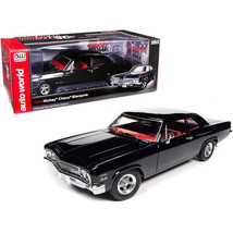 1966 Chevrolet Biscayne Nickey Coupe Tuxedo Black with Red Interior &quot;American... - £93.16 GBP