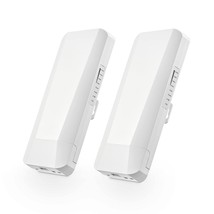 Outdoor Wireless Bridge, Point To Point Wifi Bridge With 2 Ethernet Port, 5.8Ghz - £79.92 GBP