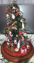 Danbury Mint Annual Christmas Tree 2002 Santa Celebration NO DOME Fed Ex Or Ups - $165.19