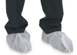 10 Protective SHOE BOOT COVERS WHITE Booties Protect floor &amp; carpet boot... - £15.16 GBP