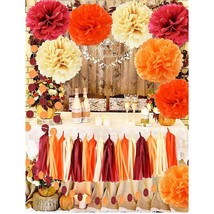 Fall Bridal Shower Decorations/Burgundy Fall Birthday Decorations Women/Burgundy - £25.30 GBP