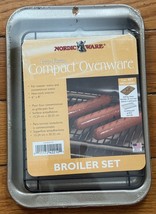 Vintage Nordic Ware Pro-Form Compact 2-Piece Toaster Oven Pan Grill Broi... - $18.57