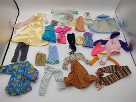 Lot Of Barbie Doll Clothes Jacket Dress Pants Shoes Hoodie Necklace Swim... - £12.54 GBP