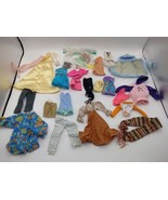 Lot Of Barbie Doll Clothes Jacket Dress Pants Shoes Hoodie Necklace Swim... - £12.54 GBP