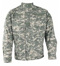 US Army Military Digital Flame Resistant Defender M Combat Coat Jacket SMALL REG - £27.25 GBP